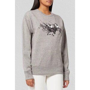Polo Ralph Lauren Polo Match Embroidered Sweatshirt in Cotton Blend Fleece -Smal
